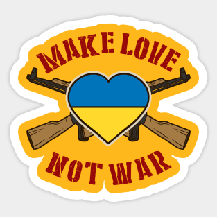 Make Love Not War Sticker